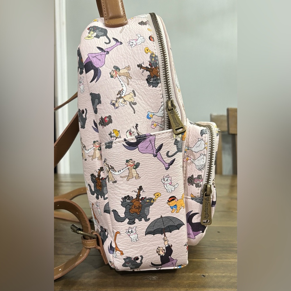 Loungefly Disney Aristocats All-Over Print Mini Backpack - Picture 3 of 11